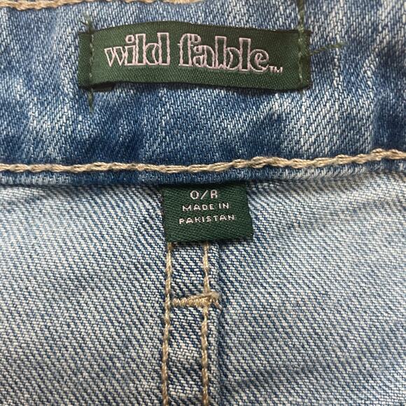 Wild Fable Women's Light Blue High Rise Midi Denim Shorts Size 0 - Picture 4 of 6